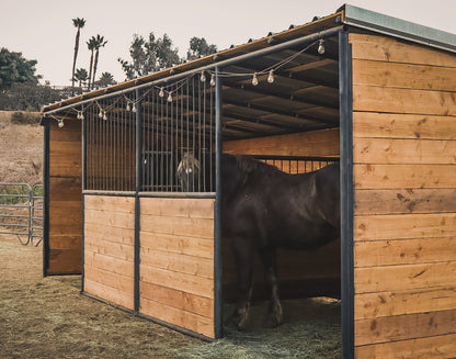 Double Portable Ranch Lodging Shelter W/ divider and 2 front windows