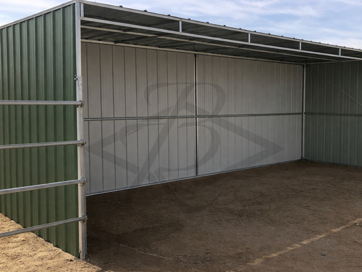 Three Sided Standard 8’ Horse & Livestock Shelters
