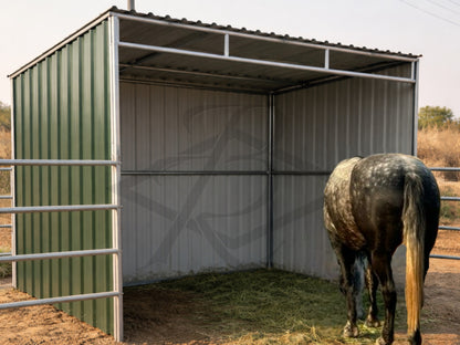 Three Sided Standard 8’ Horse & Livestock Shelters
